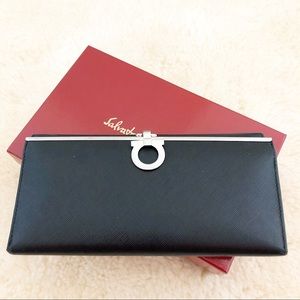 Salvatore Ferragamo Gancini Continental Wallet